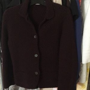Cashmere sweater jacket